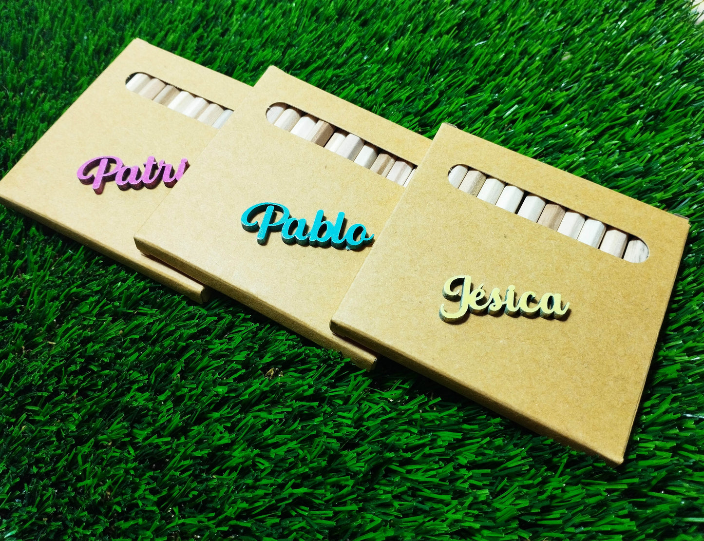 Caja de 12 lápices personalizados