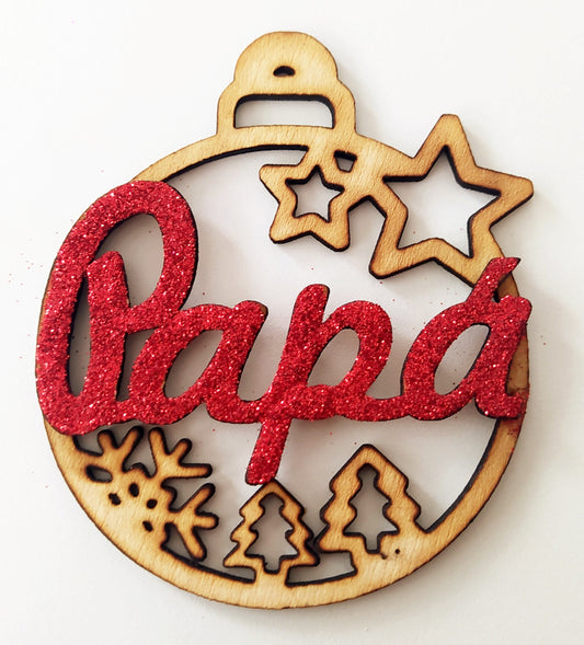 Bola Navidad con nombre